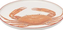 KARE Teller Crabes Rot Ø27cm Sortiert