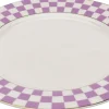 KARE Teller Harlequin Lila Ø21cm