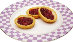 KARE Teller Harlequin Lila Ø21cm