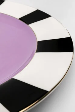 KARE Teller Harlequin Lila Ø31cm