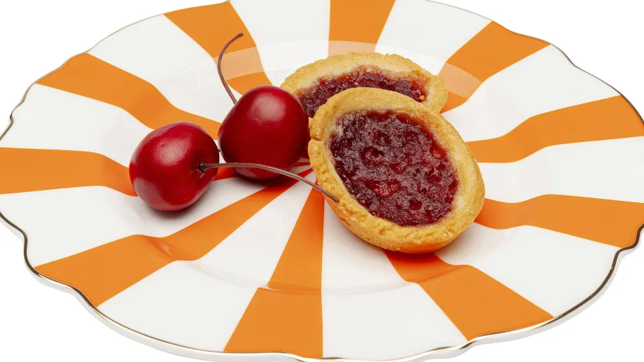 KARE Teller Harlequin Orange Ø22cm