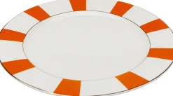 KARE Teller Harlequin Orange Ø27cm