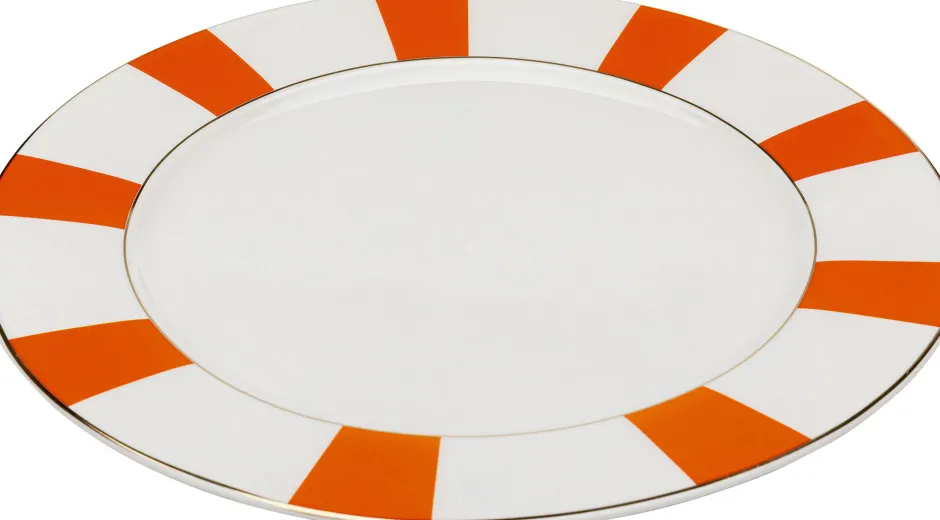 KARE Teller Harlequin Orange Ø27cm