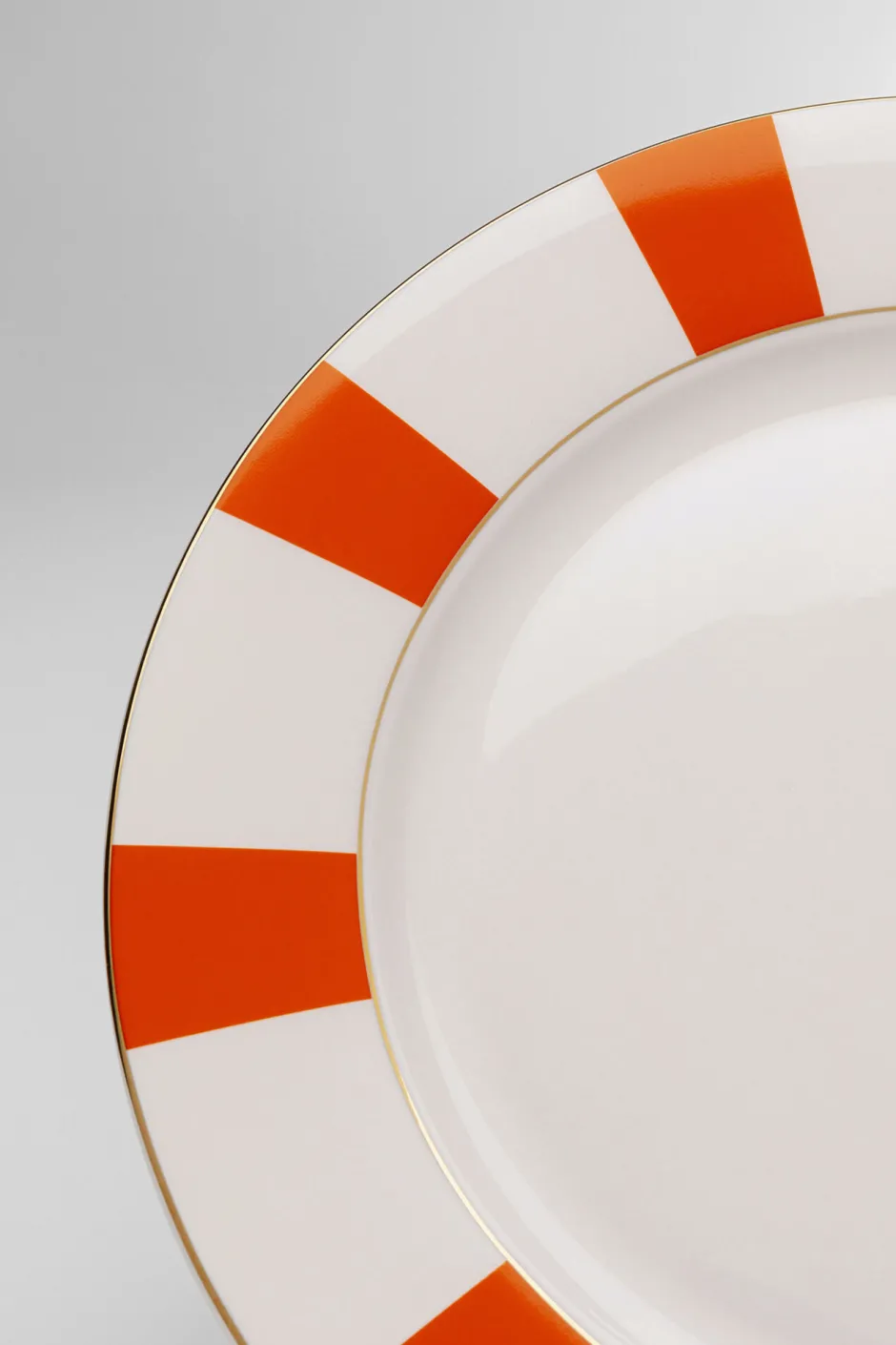 KARE Teller Harlequin Orange Ø27cm