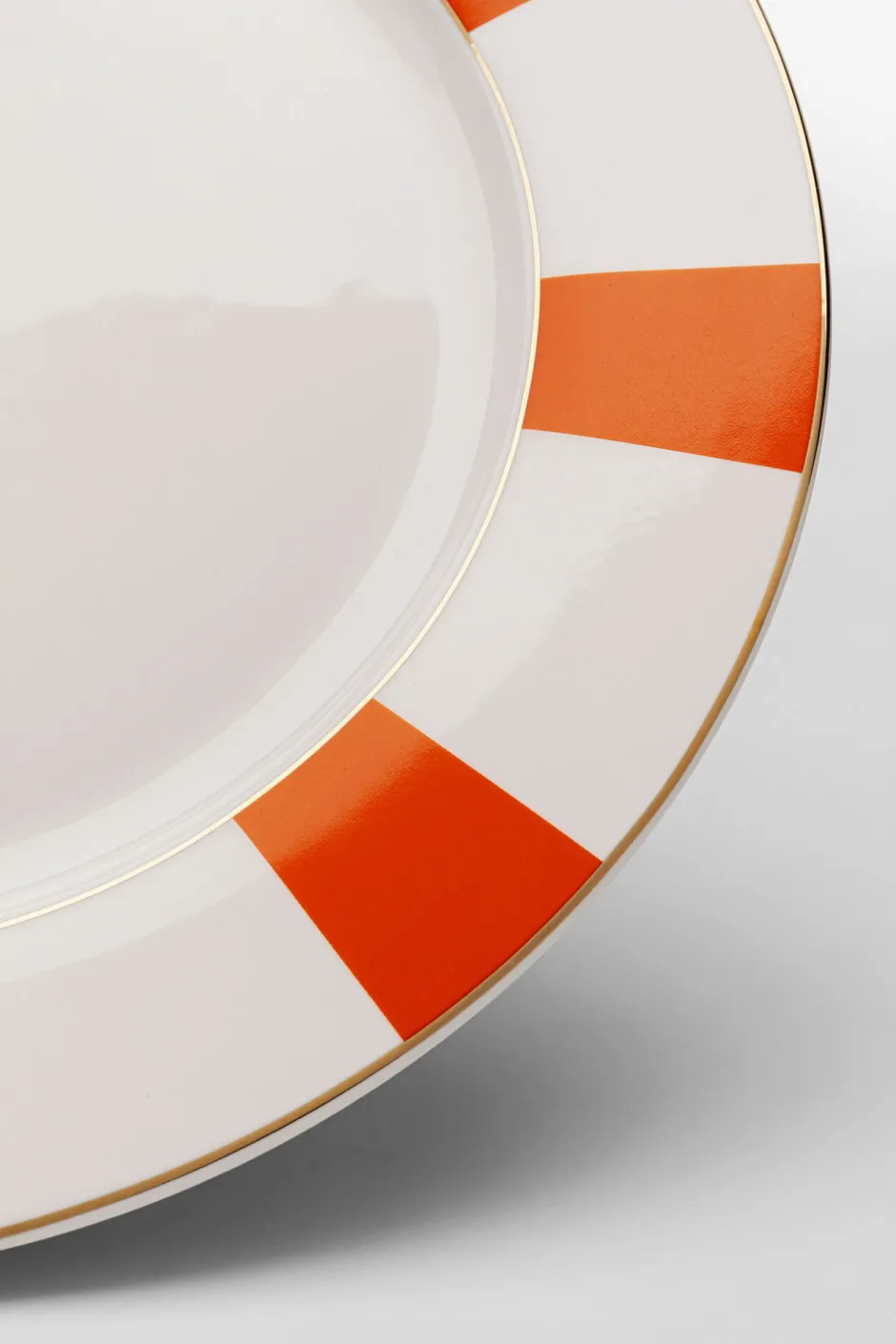 KARE Teller Harlequin Orange Ø27cm