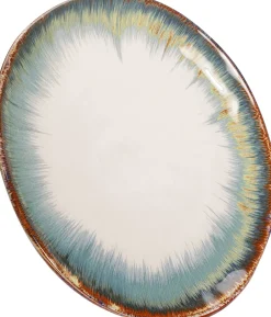 KARE Teller Laguna Blau Ø26cm