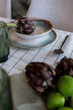 KARE Teller Laguna Blau Ø26cm