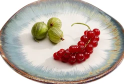 KARE Teller Laguna Blau Ø20cm