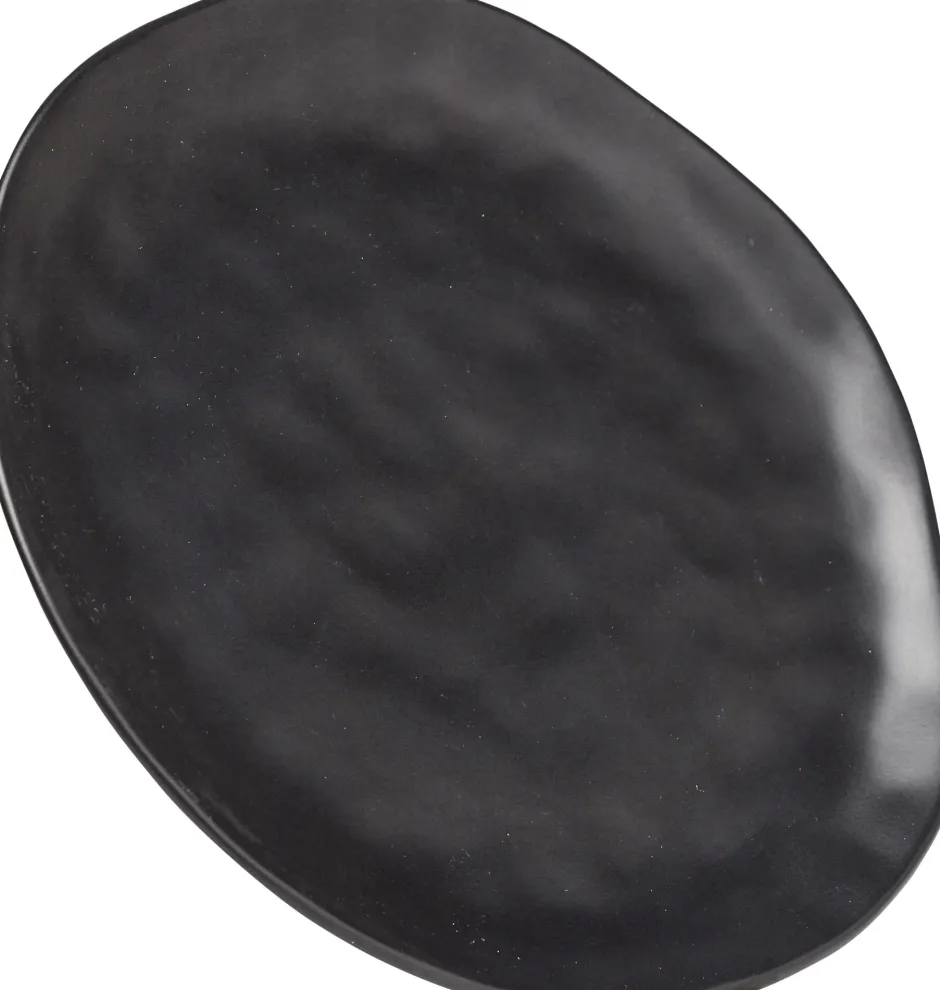 KARE Teller Organic Black Ø26cm