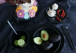 KARE Teller Organic Black Ø26cm