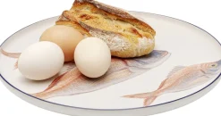 KARE Teller Poisson Blau Ø27cm Sortiert