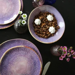 KARE Teller Shirley Violett Ø26cm