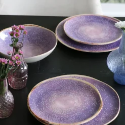 KARE Teller Shirley Violett Ø21cm