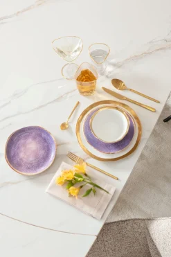 KARE Teller Shirley Violett Ø21cm