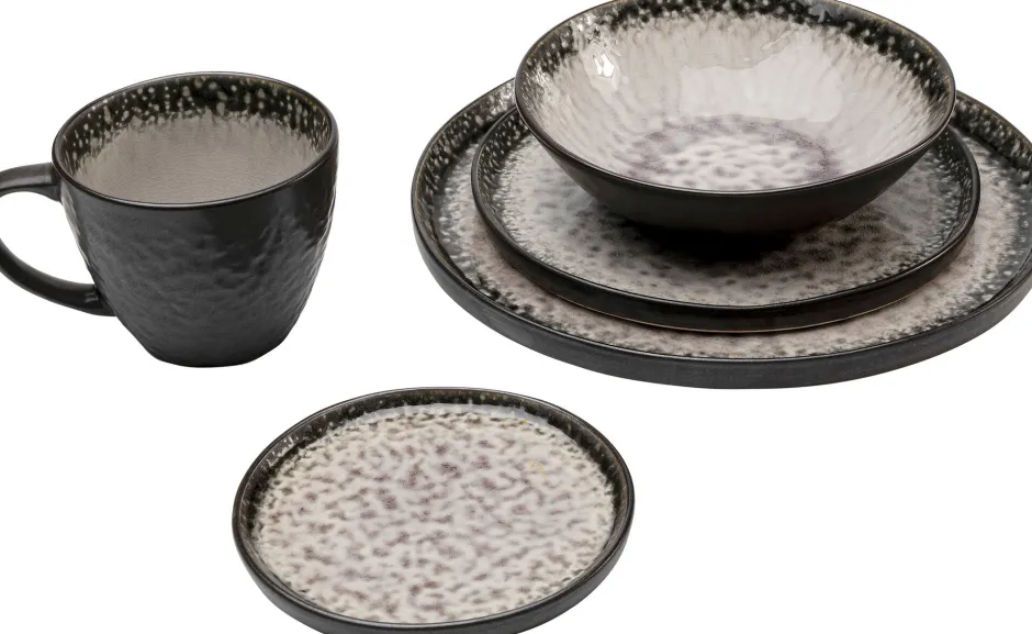 KARE Teller Soho Grau Ø27cm