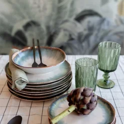 KARE Teller Tief Laguna Blau Ø20cm