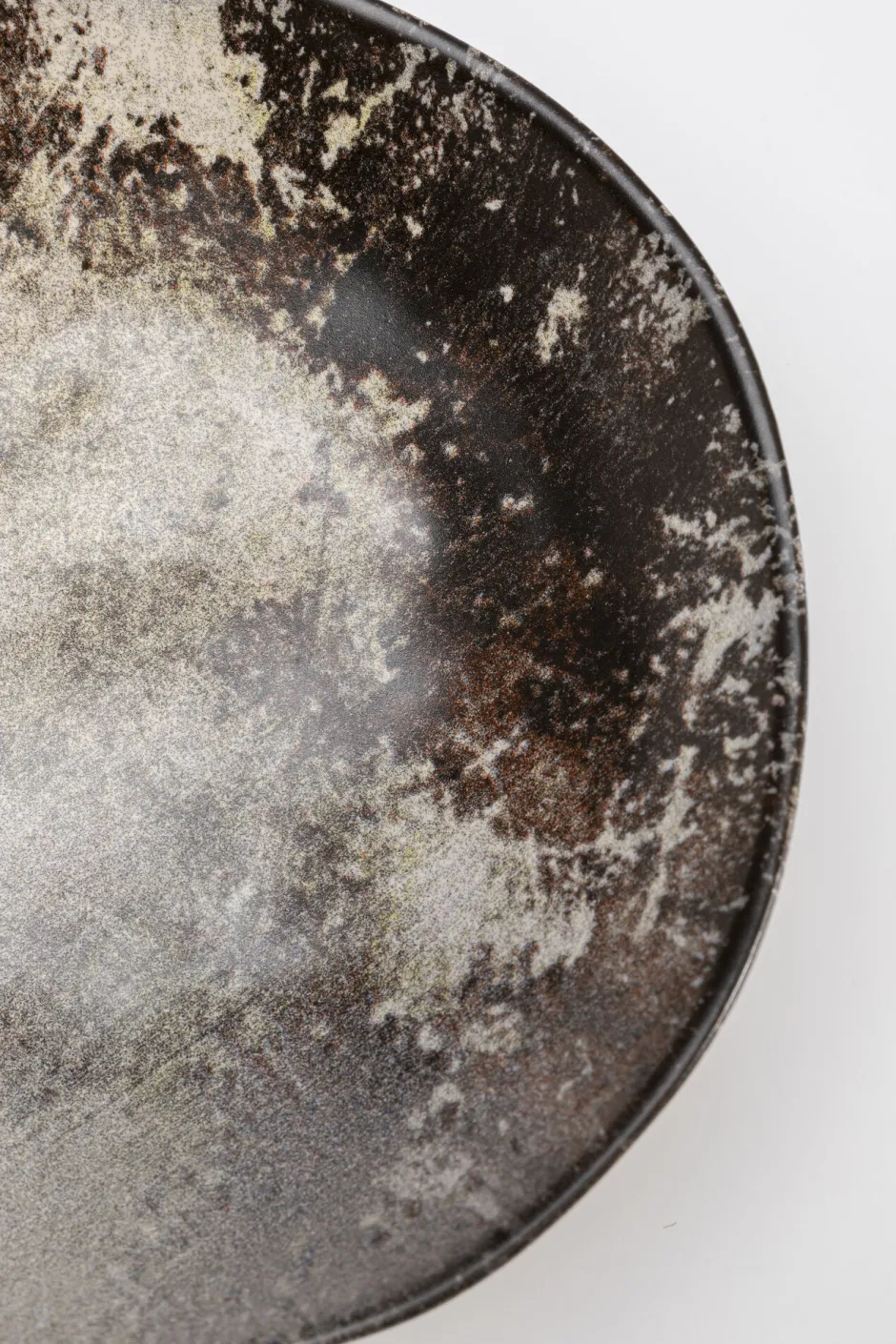 KARE Teller Tief Savannah Braun/Grau Matt Ø20cm