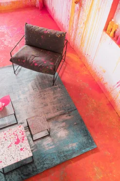 KARE Teppich Abstract Hellblau 170x240cm