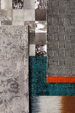 KARE Teppich Cosmo Grau Fur 170x240cm