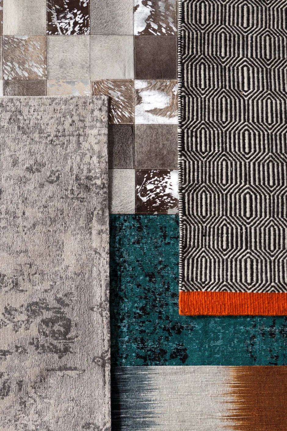 KARE Teppich Cosmo Grau Fur 170x240cm