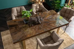 KARE Tisch Conley Brass 180x90cm