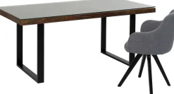 KARE Tisch Conley Schwarz 180x90