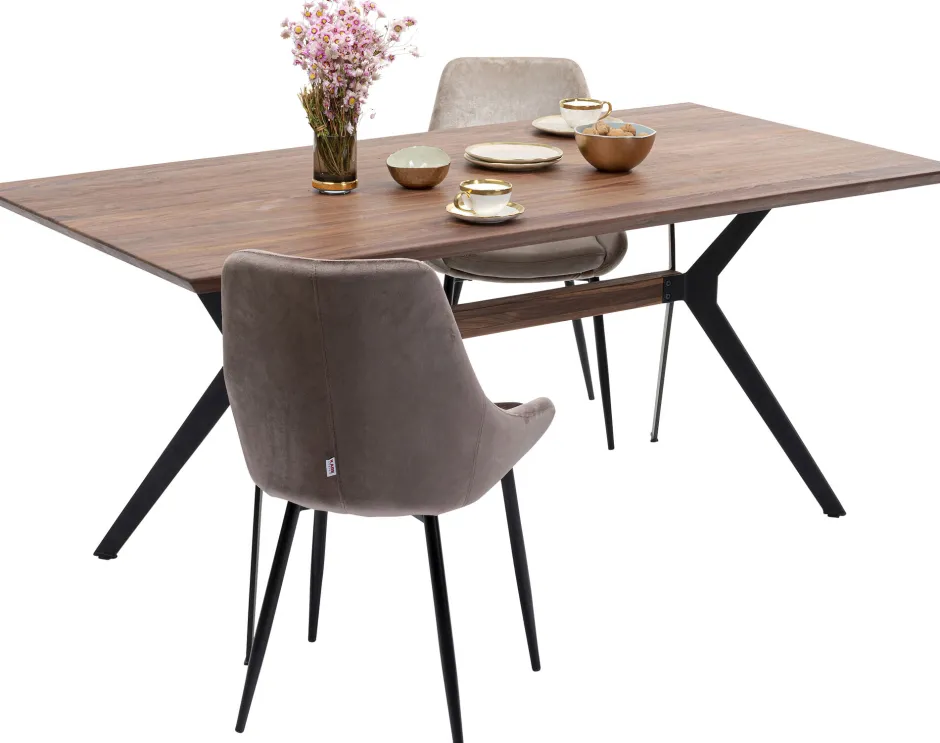 KARE Tisch Downtown Walnuss 100x220cm