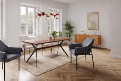 KARE Tisch Downtown Walnuss 180x90cm