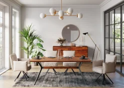 KARE Tisch Downtown Walnuss 180x90cm