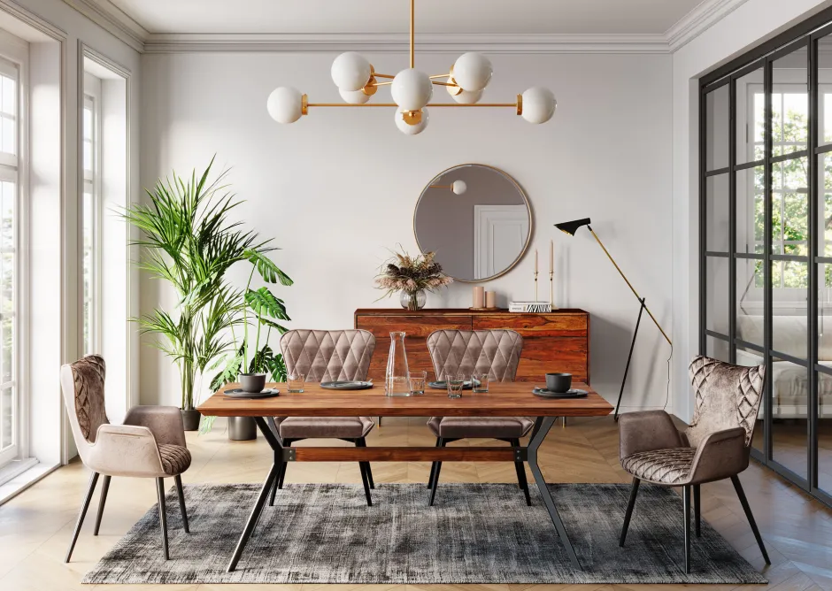 KARE Tisch Downtown Walnuss 180x90cm