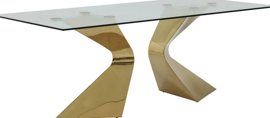 KARE Tisch Gloria Gold 100x200cm