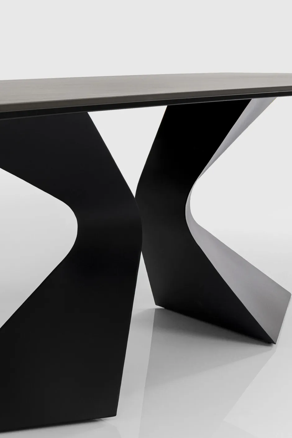 KARE Tisch Gloria Outdoor Keramik Schwarz 180x90cm