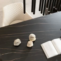 KARE Tisch Gloria Schwarz Keramik Schwarz 200x100cm