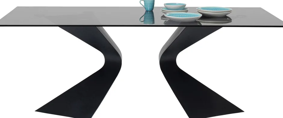 KARE Tisch Gloria Schwarz 200x100cm