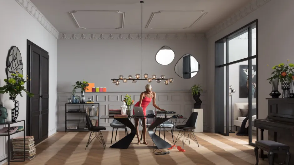 KARE Tisch Gloria Schwarz 200x100cm