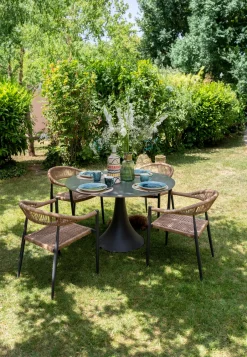 KARE Tisch Grande Possibilita Schwarz Ø110cm