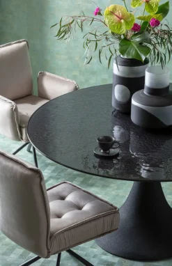 KARE Tisch Grande Possibilita Schwarz Bubble Ø150cm