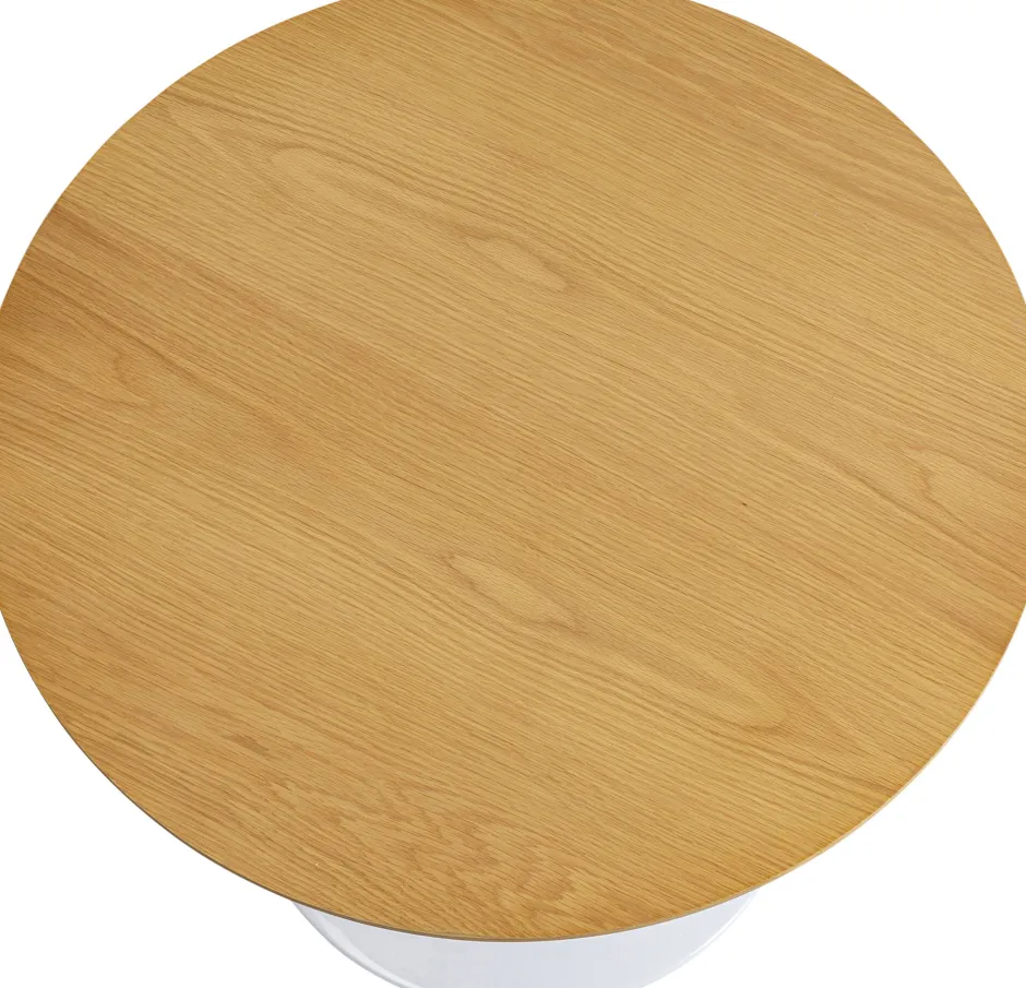 KARE Tisch Invitation Set Eiche Weiß Ø90cm