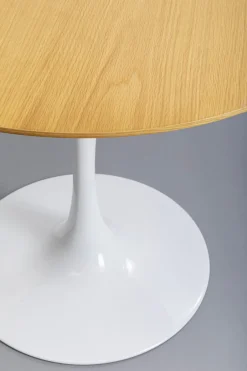 KARE Tisch Invitation Set Eiche Weiß Ø90cm