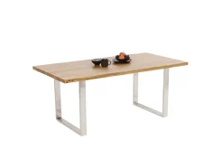 KARE Tisch Jackie Eiche Chrom 200x100