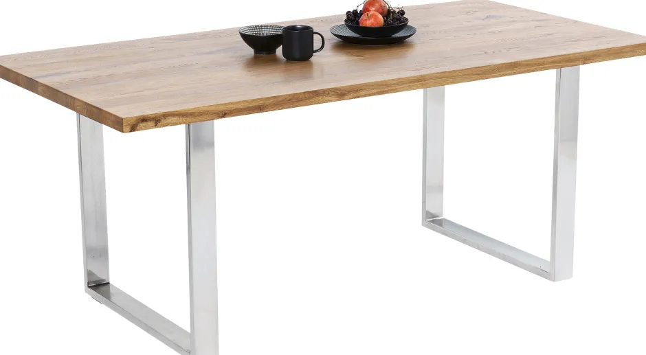 KARE Tisch Jackie Eiche Chrom 160x80