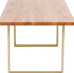 KARE Tisch Jackie Eiche Messing 160x80
