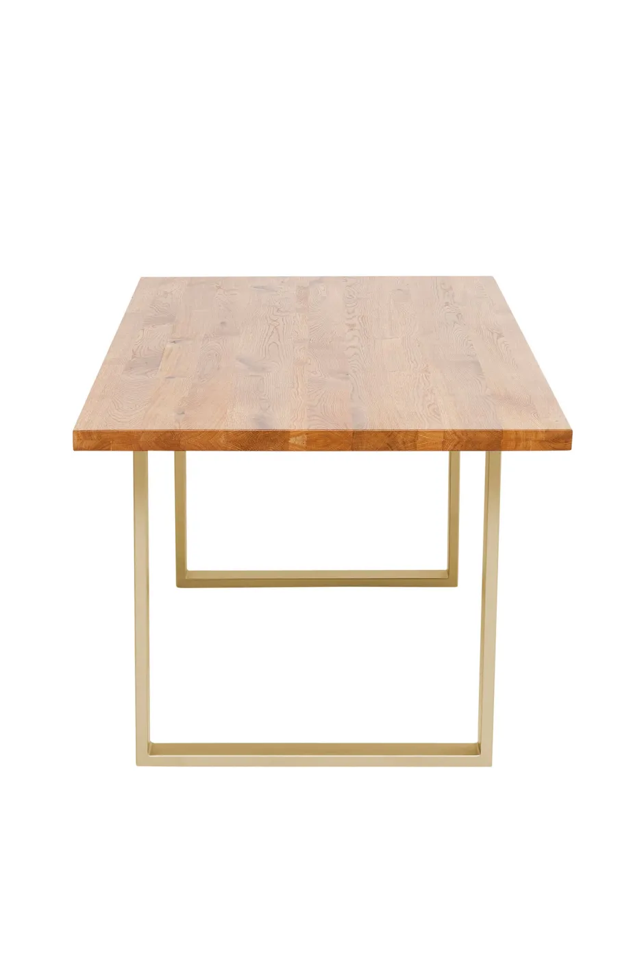 KARE Tisch Jackie Eiche Messing 160x80