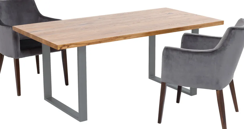 KARE Tisch Jackie Eiche Rohstahl 200x100