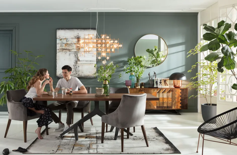 KARE Tisch Roots Dark 220x100cm