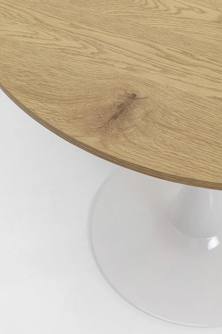 KARE Tisch Schickeria Eiche Weiß Ø80cm