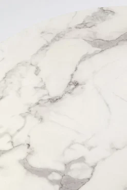 KARE Tisch Schickeria Marmor Weiß Ø80cm