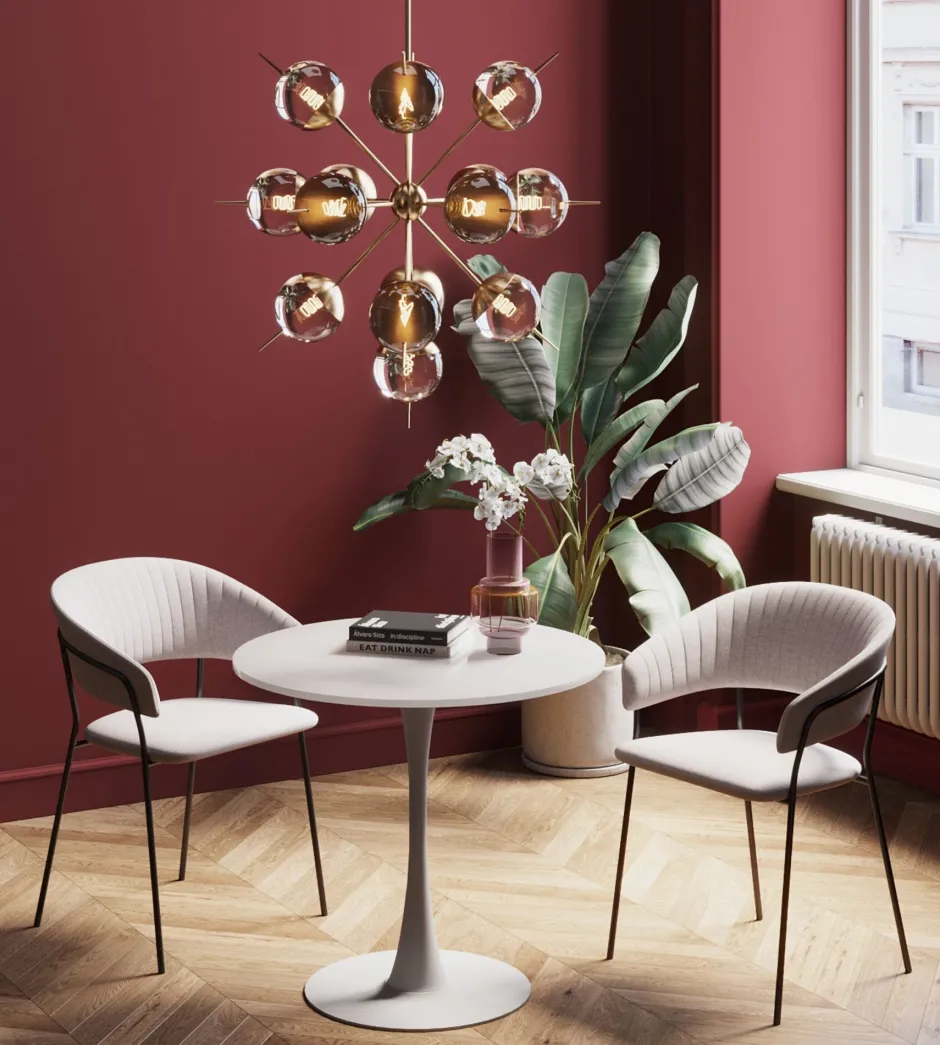 KARE Tisch Schickeria Weiß Ø 80