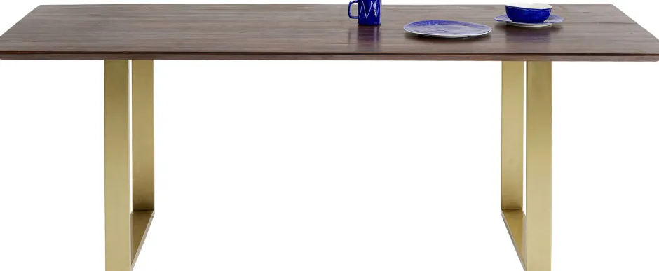 KARE Tisch Symphony Dunkel Brass 160x80