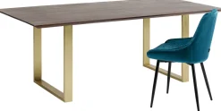 KARE Tisch Symphony Dunkel Brass 160x80